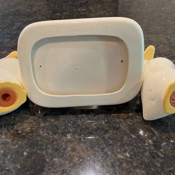 Vintage 1980's Ceramic Duck Napkin Holder Plus Salt & Pepper Shakers EUC - Picture 11 of 12
